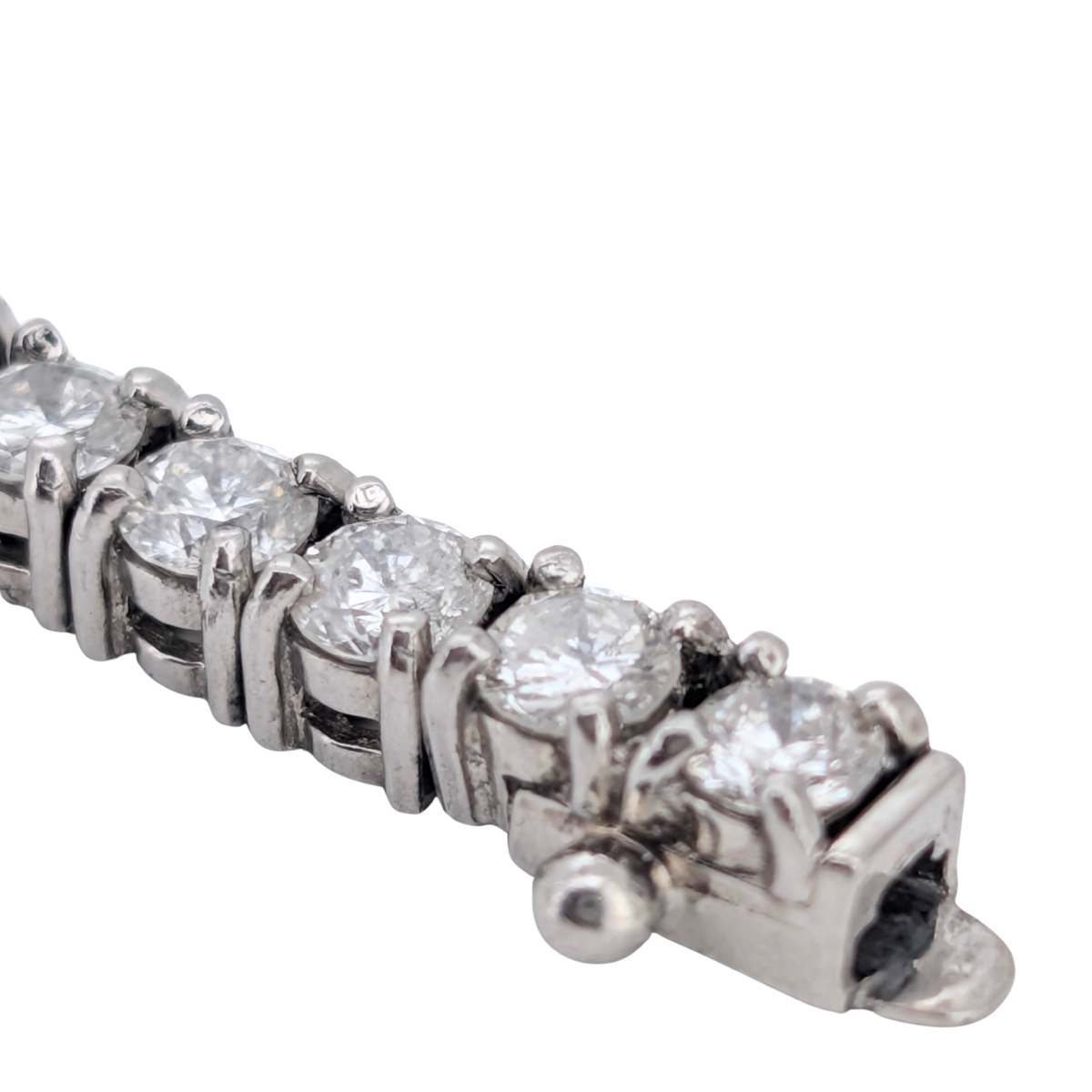 6.00Ct Natural Round Brilliant Diamond Tennis Bracelet In Platinum 850