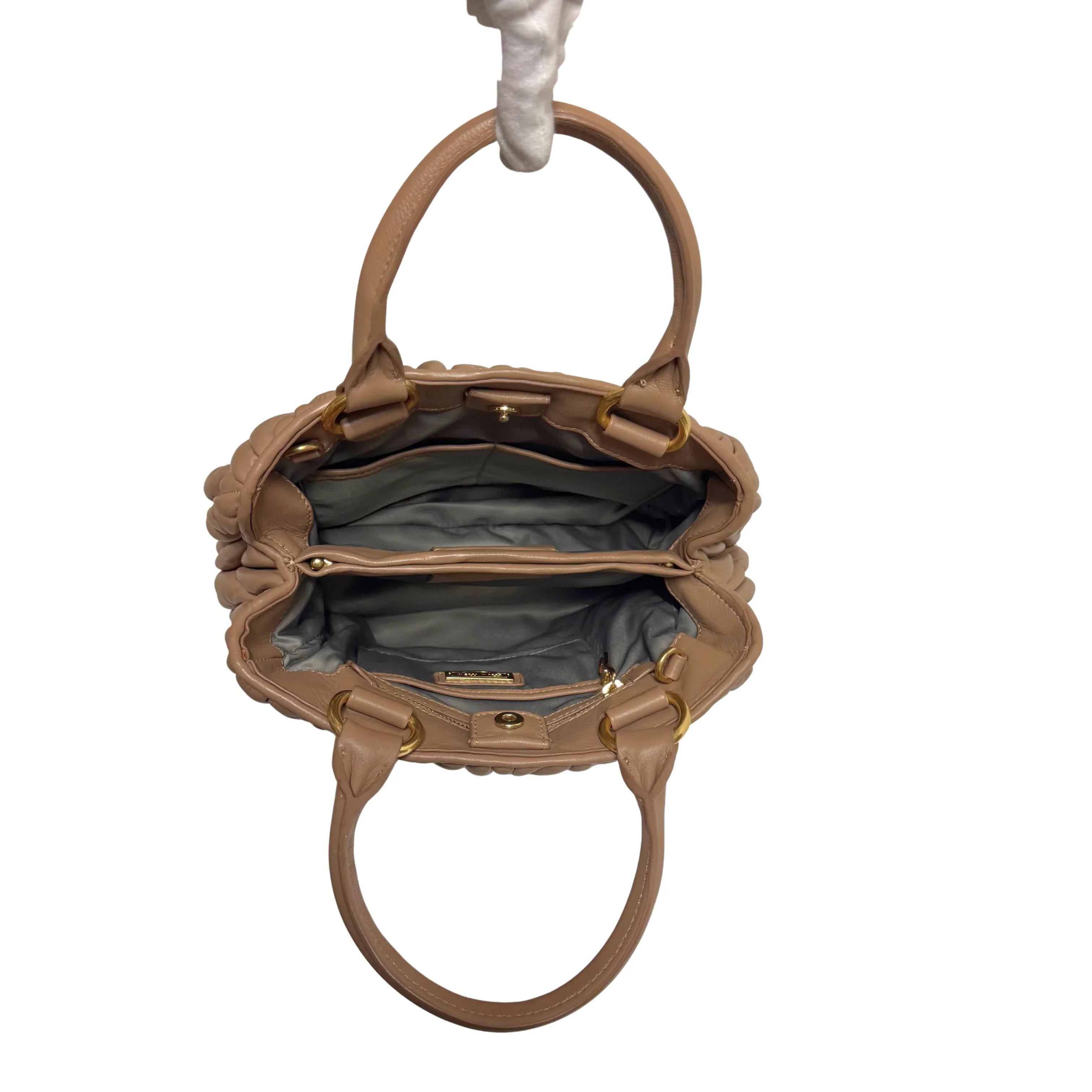 Miu Miu Nappa Matelassé leather Top Handle Bag - Lost Designer