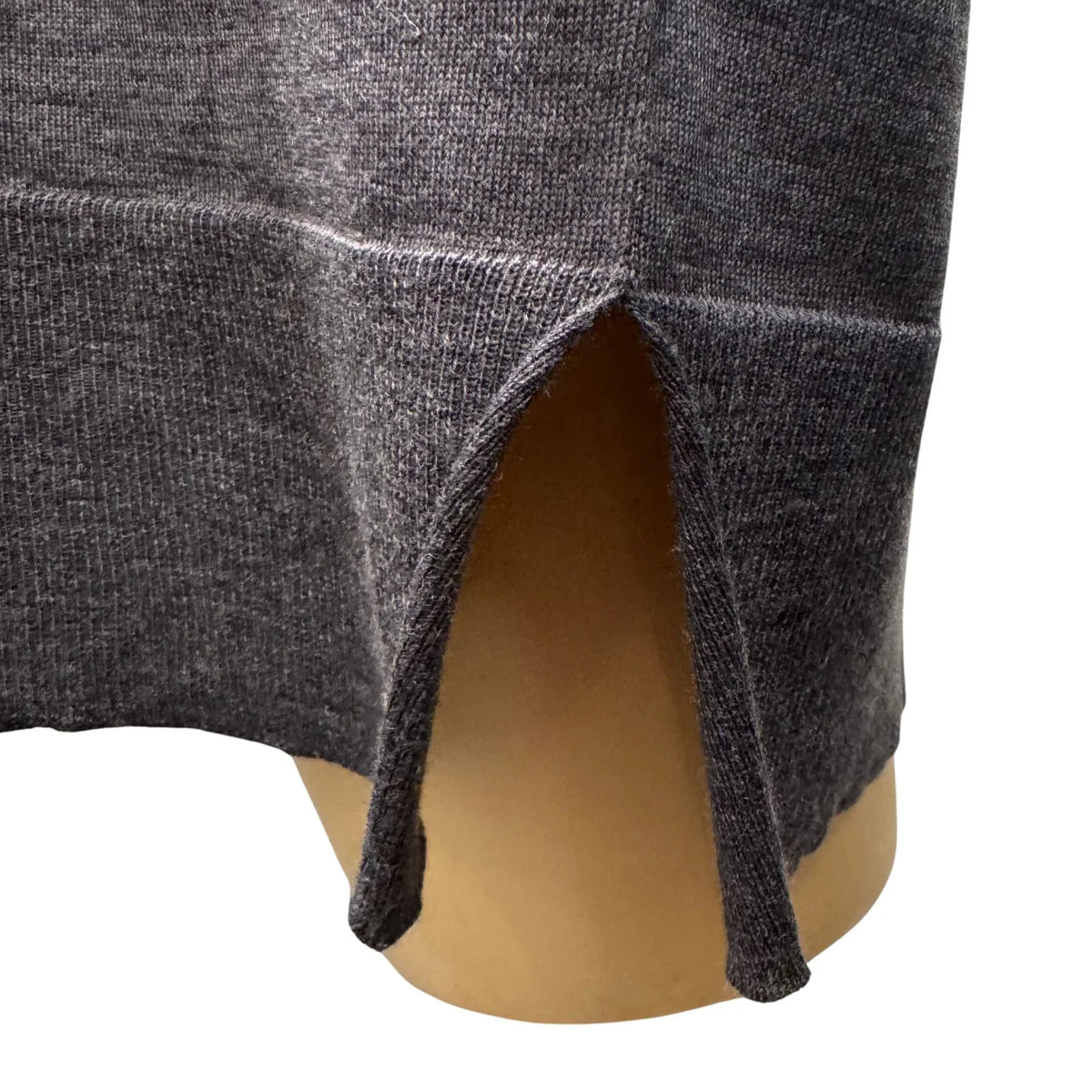 Prada Virgin Wool Relaxed Knit Sweater Grey - Lost Designer