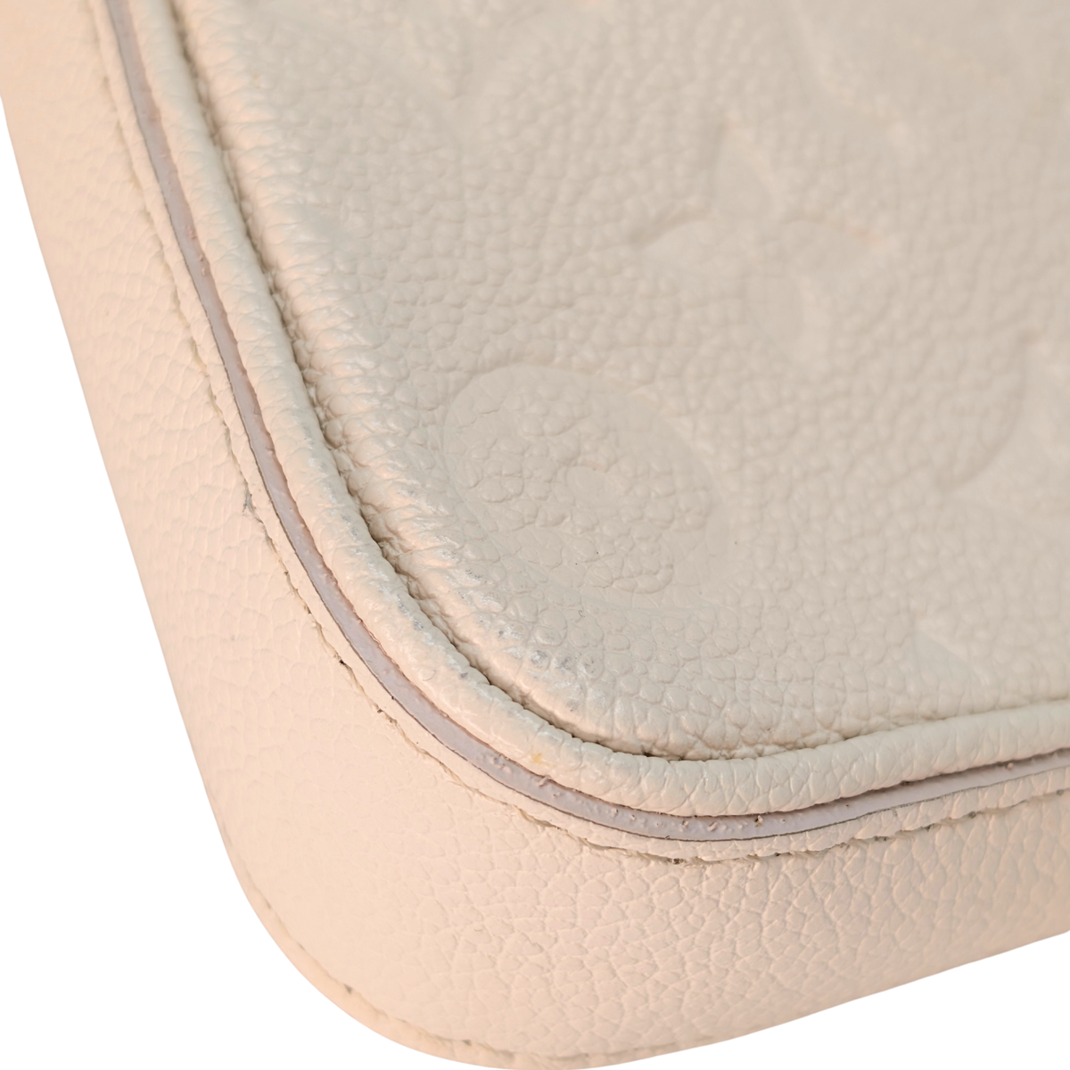 Louis Vuitton Easy Pouch On Strap Empreinte Leather White