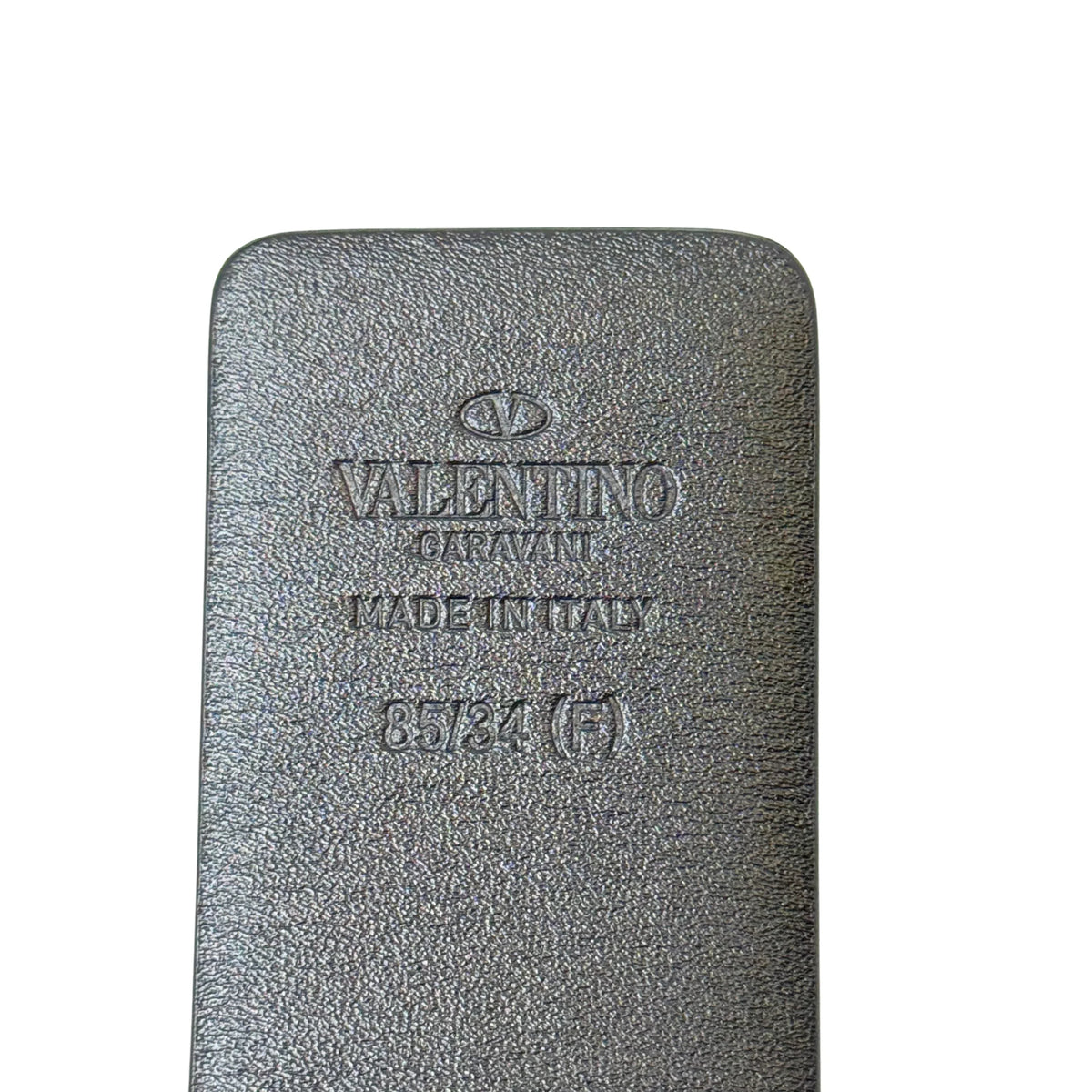 Valentino Garavani VLogo Calfskin Leather Belt 85/34 - Lost Designer