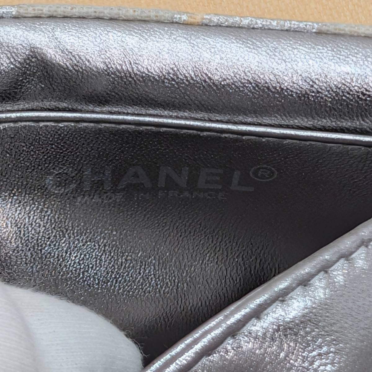 Chanel Vintage Canvas Crossbody Bag Beige