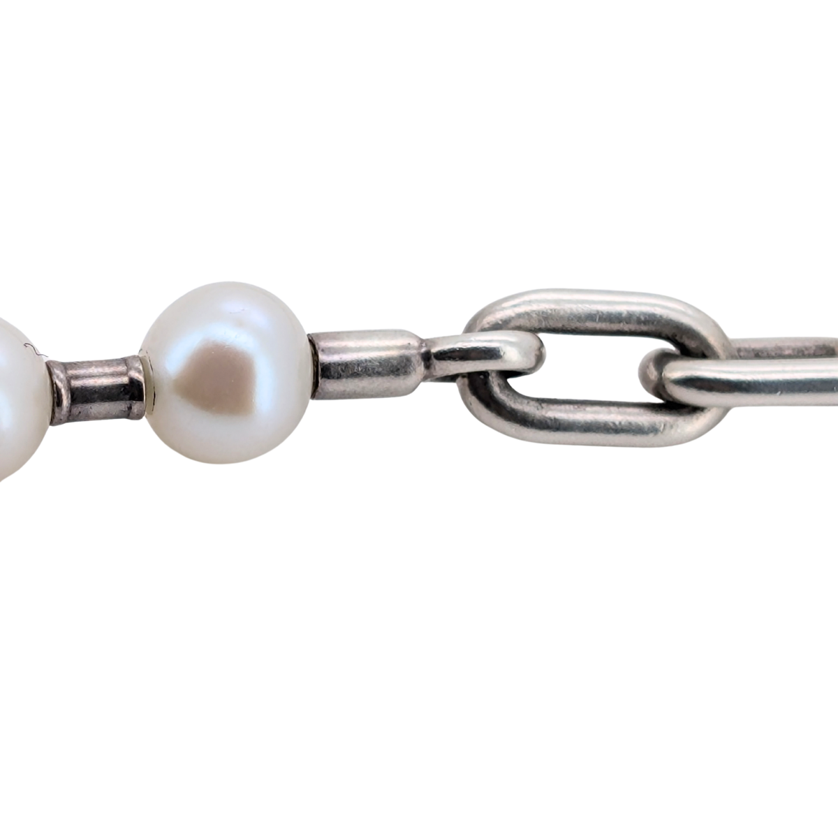 Tiffany & Co Hardwear Lock Pearl Sterling Silver Necklace Bracelet