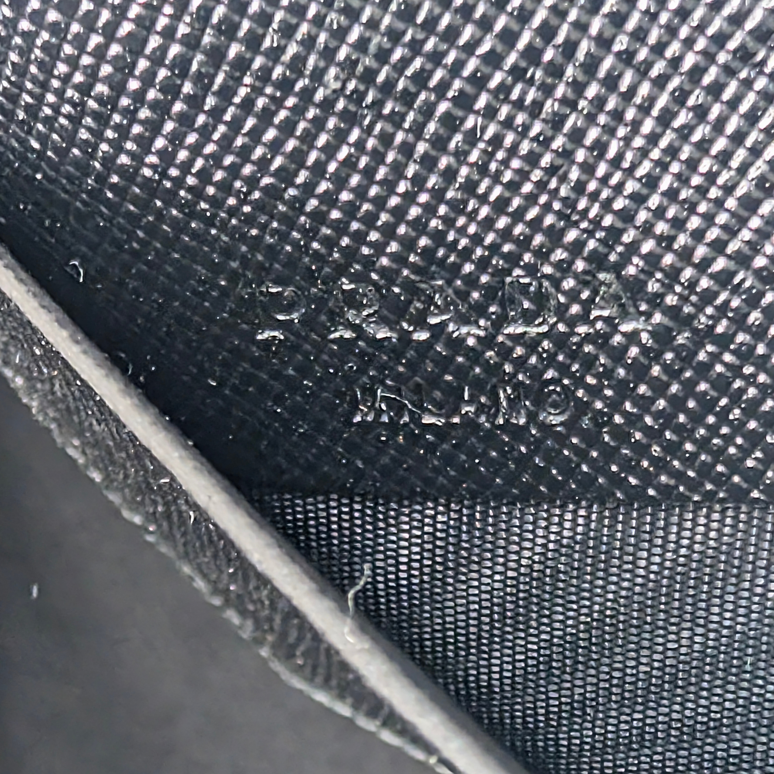 Prada Saffiano Leather Card Holder Wallet