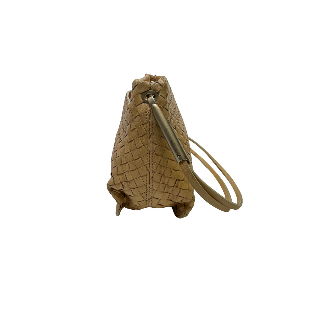 Bottega Veneta Intrecciato Shoulder Bag beige - Lost Designer