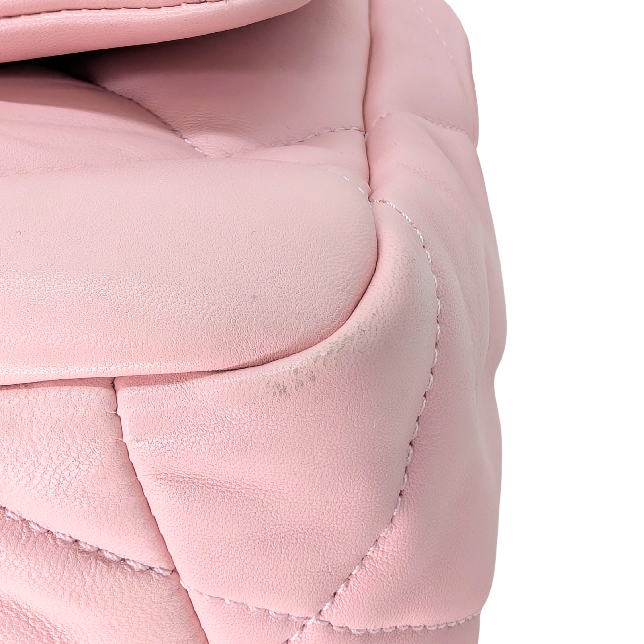 Chanel 19 Small Light Pink Lambskin Bag Microchip