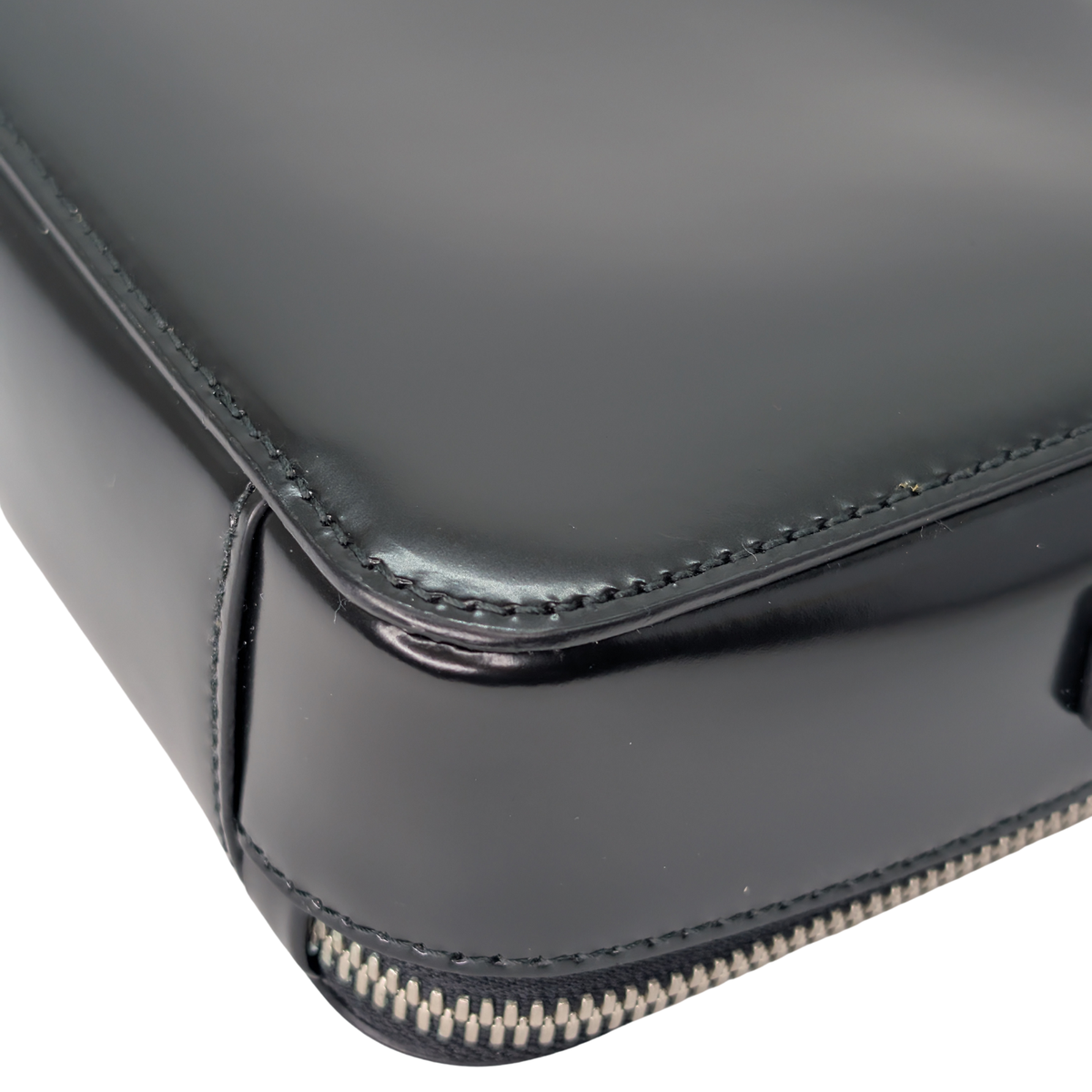 Prada Brique Crossbody Bag Leather Black