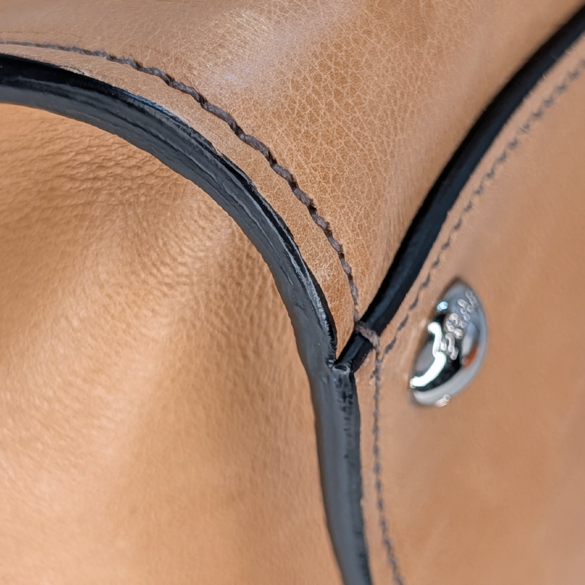 Prada Glace Tote Bag Brown