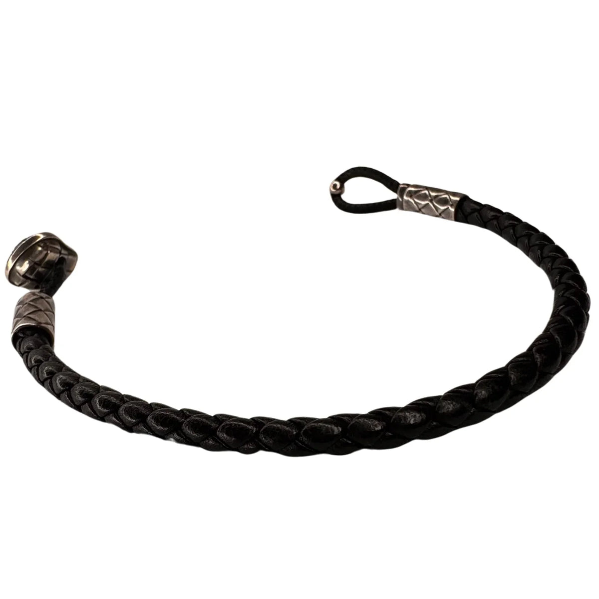 Bottega Veneta Intrecciato Sterling Silver 925 Bracelet - Lost Designer