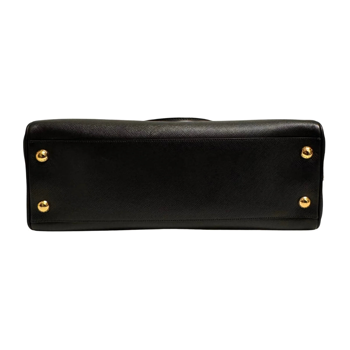 Pradaa Saffiano Lux Pyramid Bag Black - Lost Designer