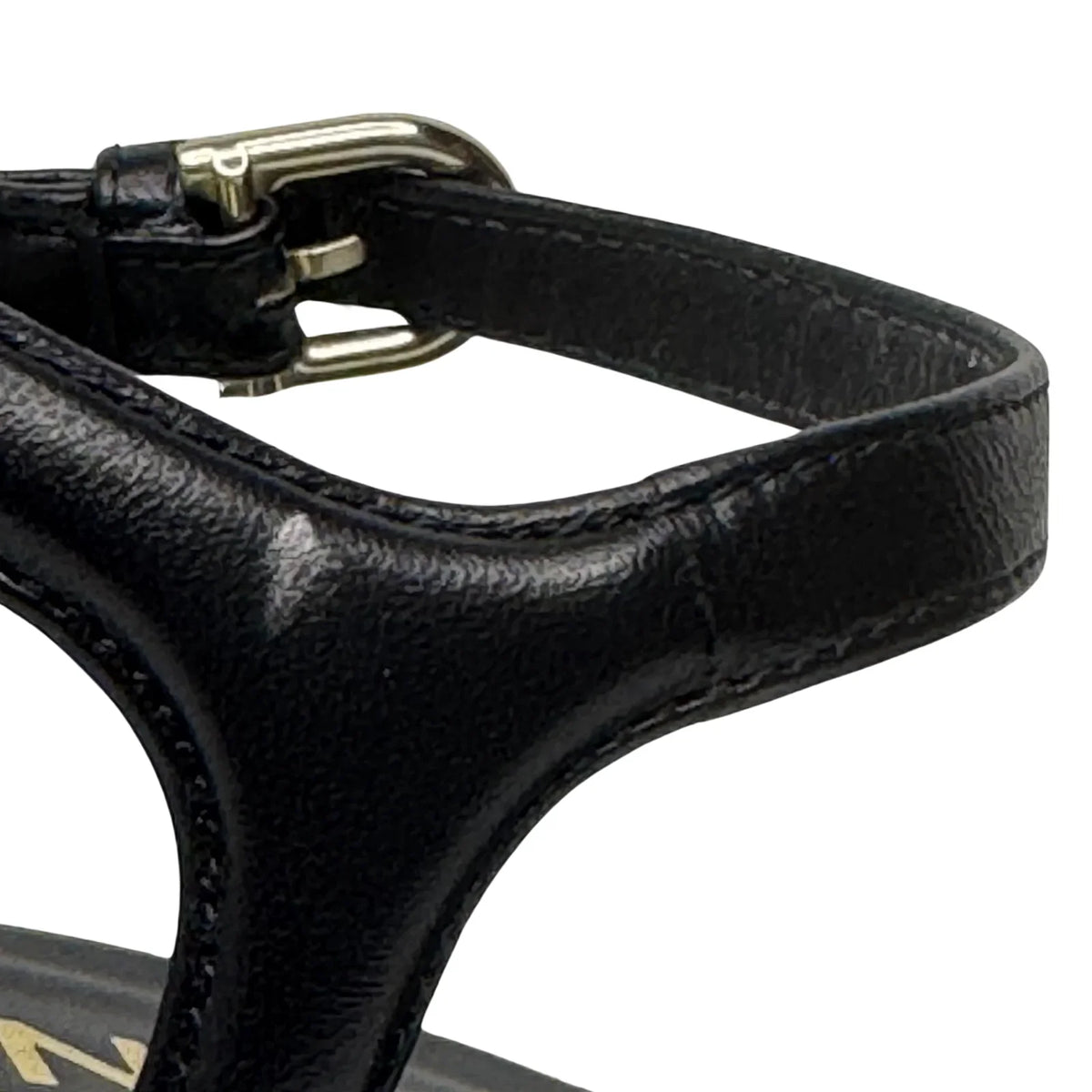 Chanel Black Lambskin Leather Classic Sandals – Size 36C - Lost Designer