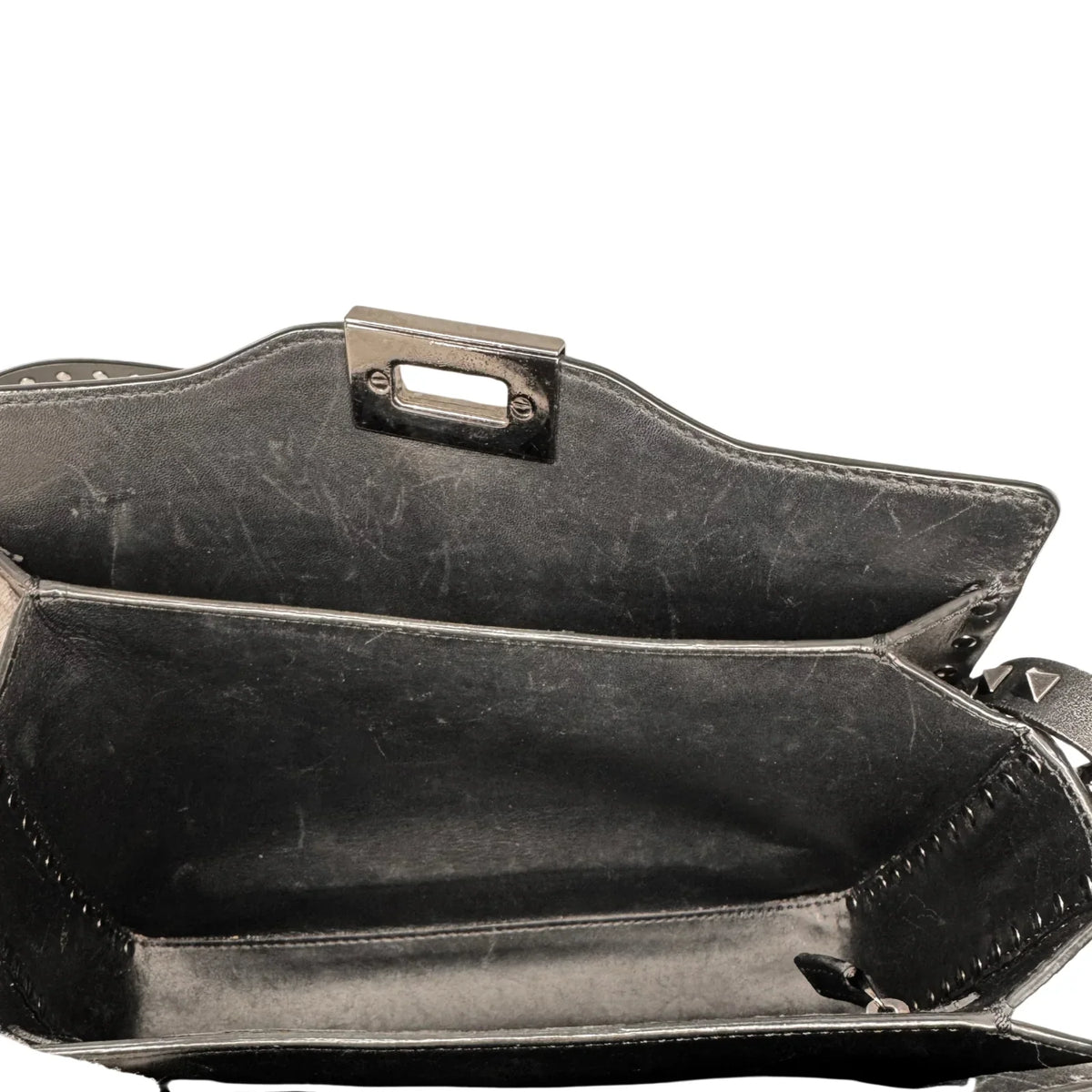 Valentino Black Leather Shoulder Bag - Lost Designer