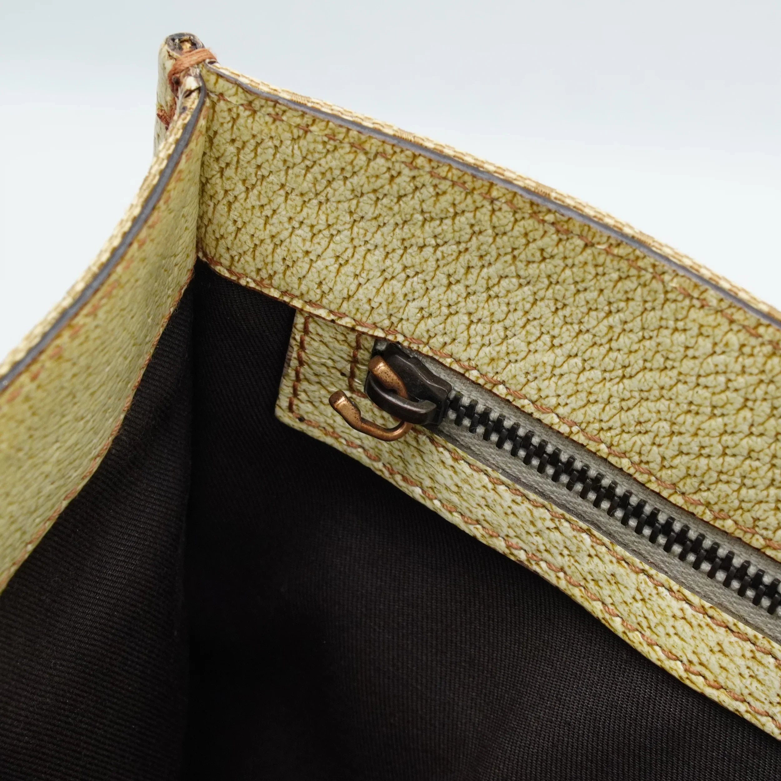 Gucci Beige GG Monogram Canvas Handbag - Lost Designer