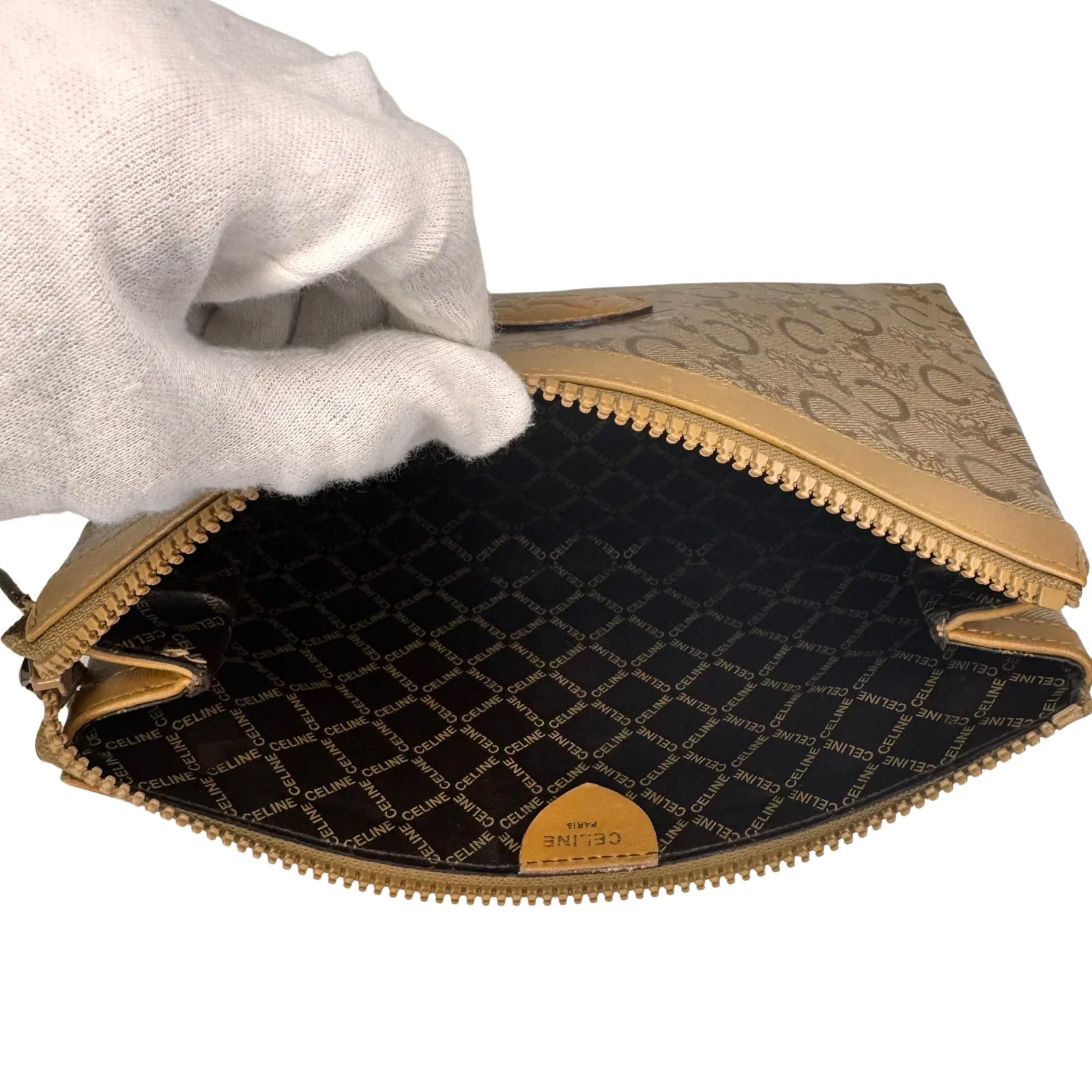 Brown Celine Leather Clutch - Lost Designer