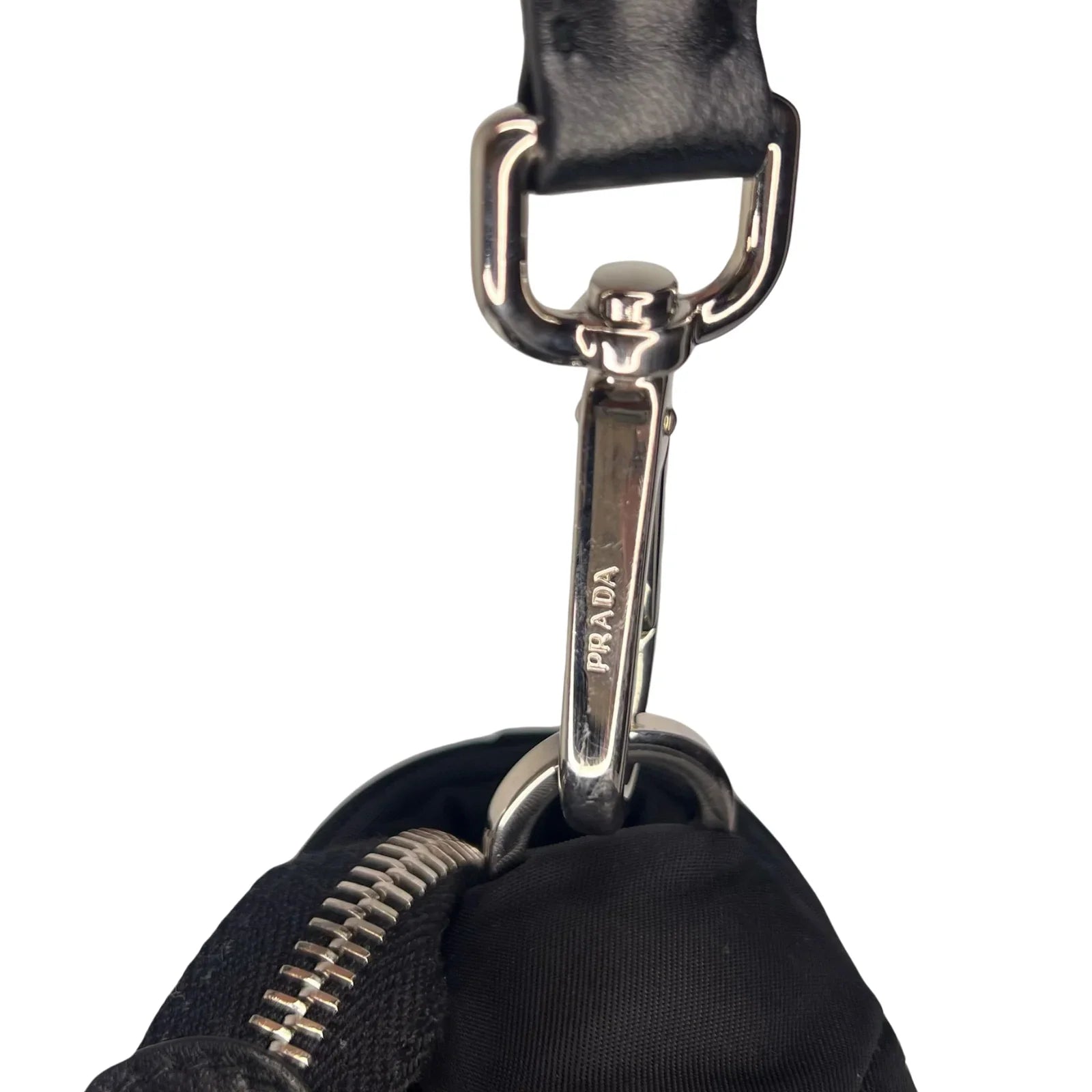 Prada Quilted Re-Nylon Crossbody Bag with Detachable Pouch Black - Lost Designer