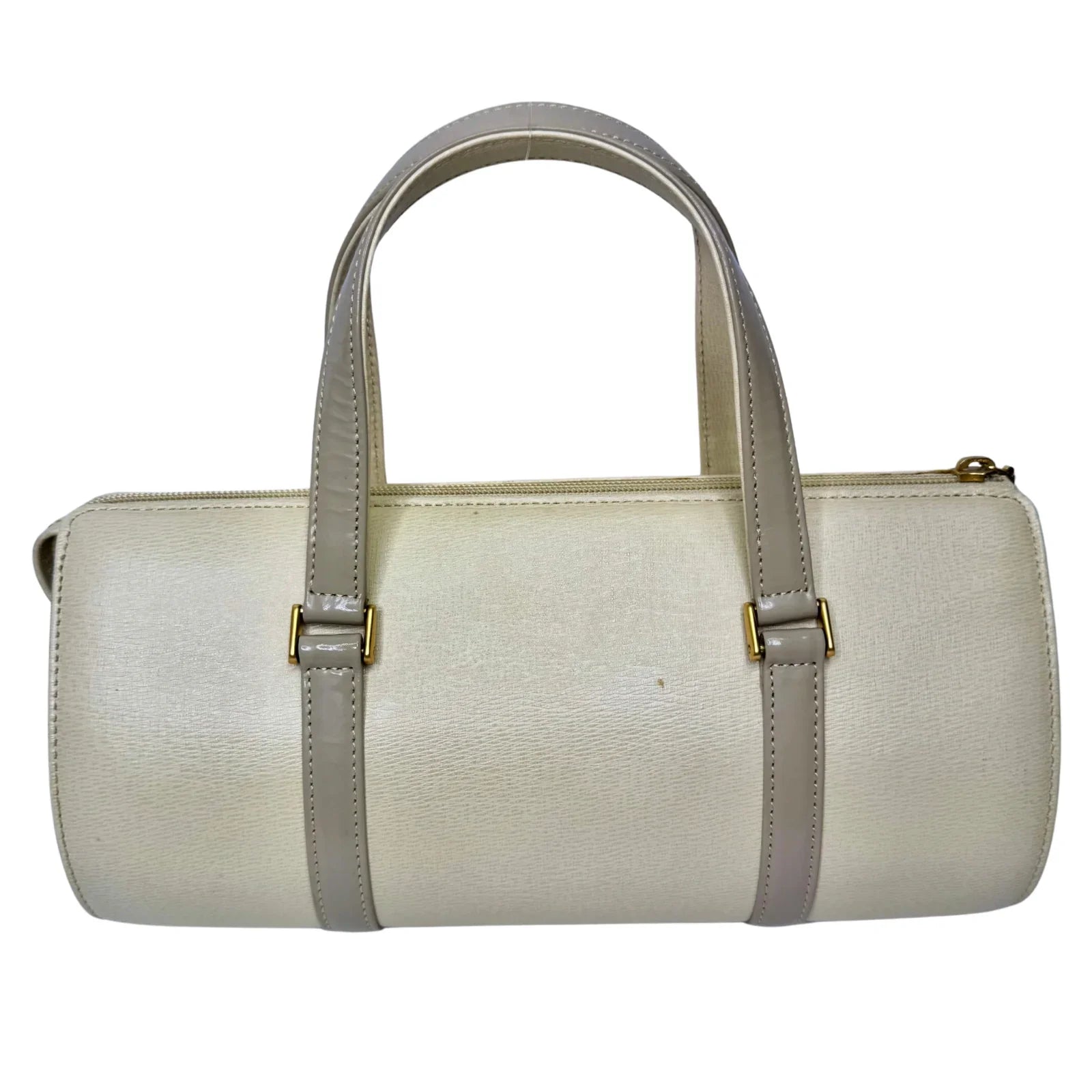 Burberry Mini Boston Bag Leather Beige - Lost Designer