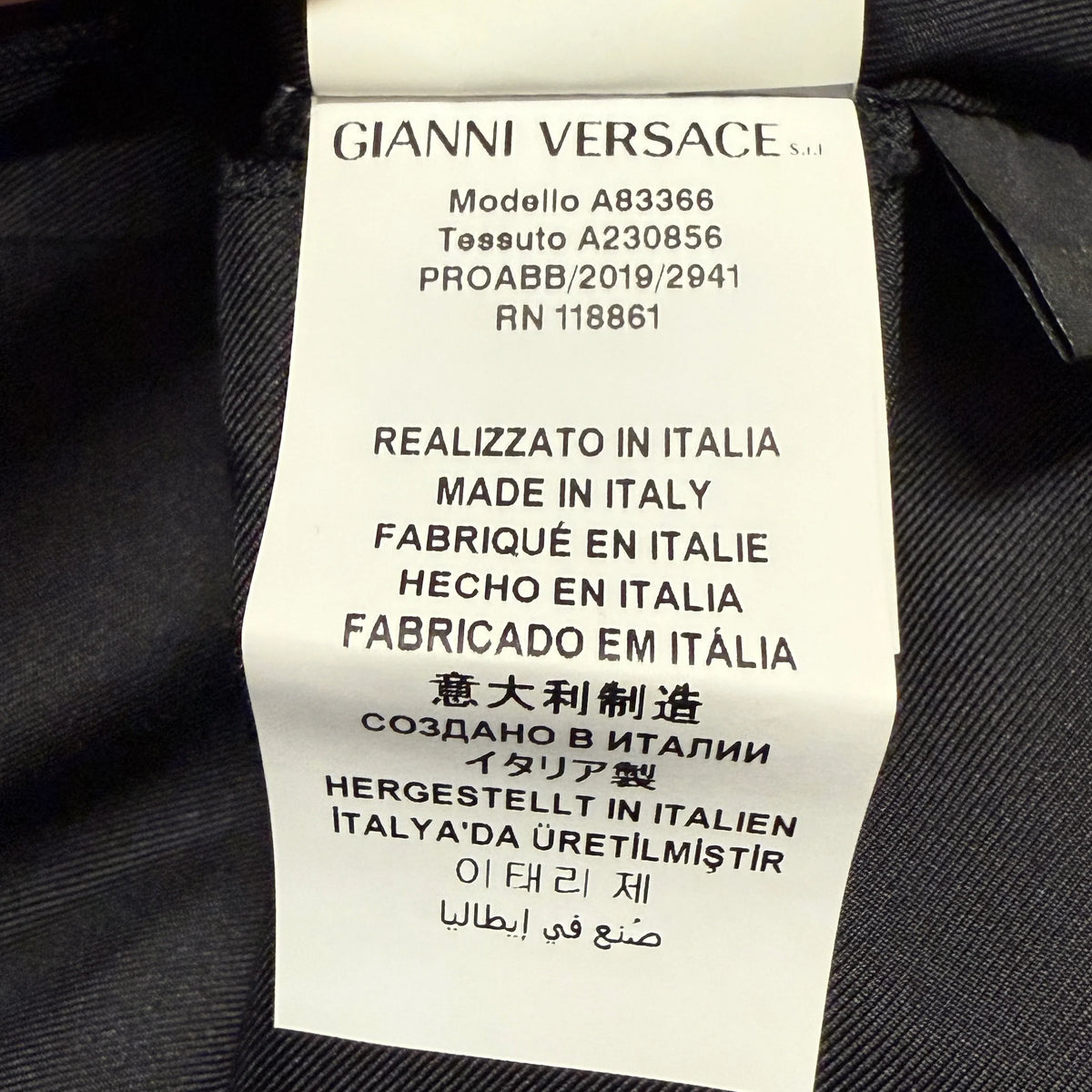 Black/Gold versace Dress, 46 - Lost Designer