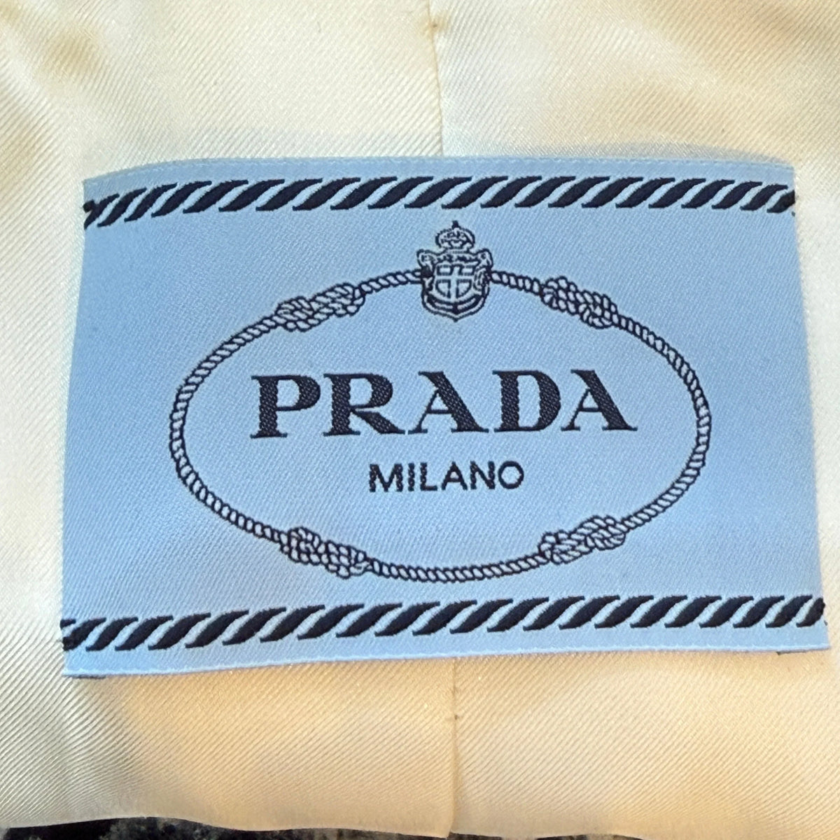 Prada Ivory Cropped Wool Jacket Off White size 40 - Lost Designer