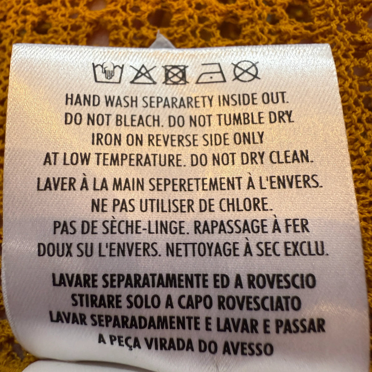 Gucci Mustard Studded Short Sleeve Silk Top Small - Lost Designer