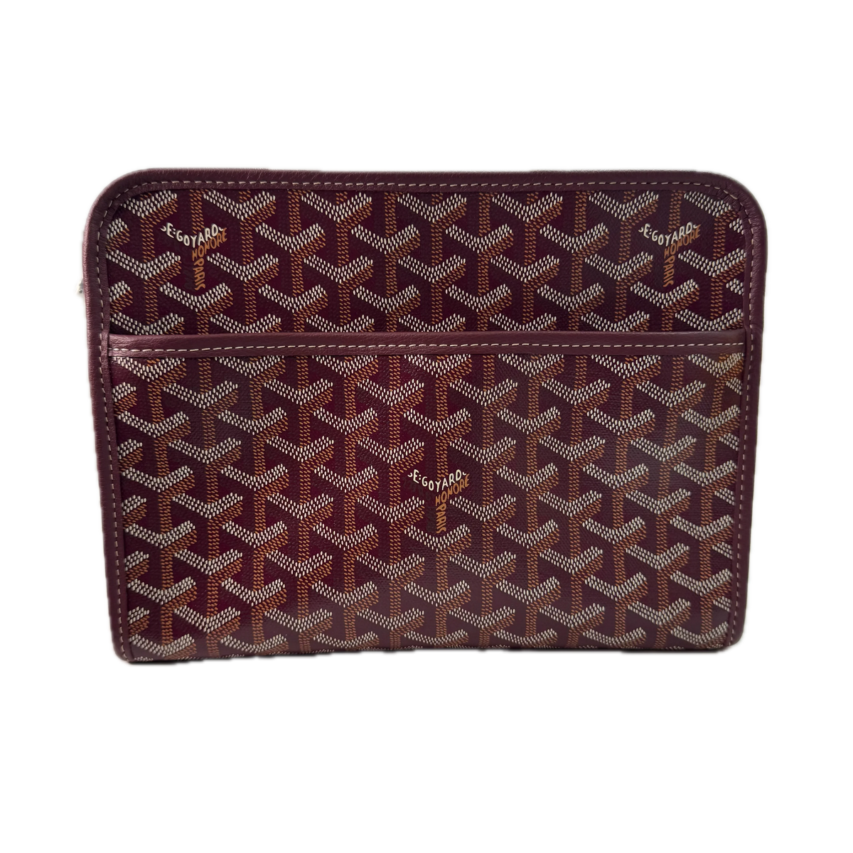 Goyard Burgundy Jouvence MM Toiletry Clutch Bag - Lost Designer
