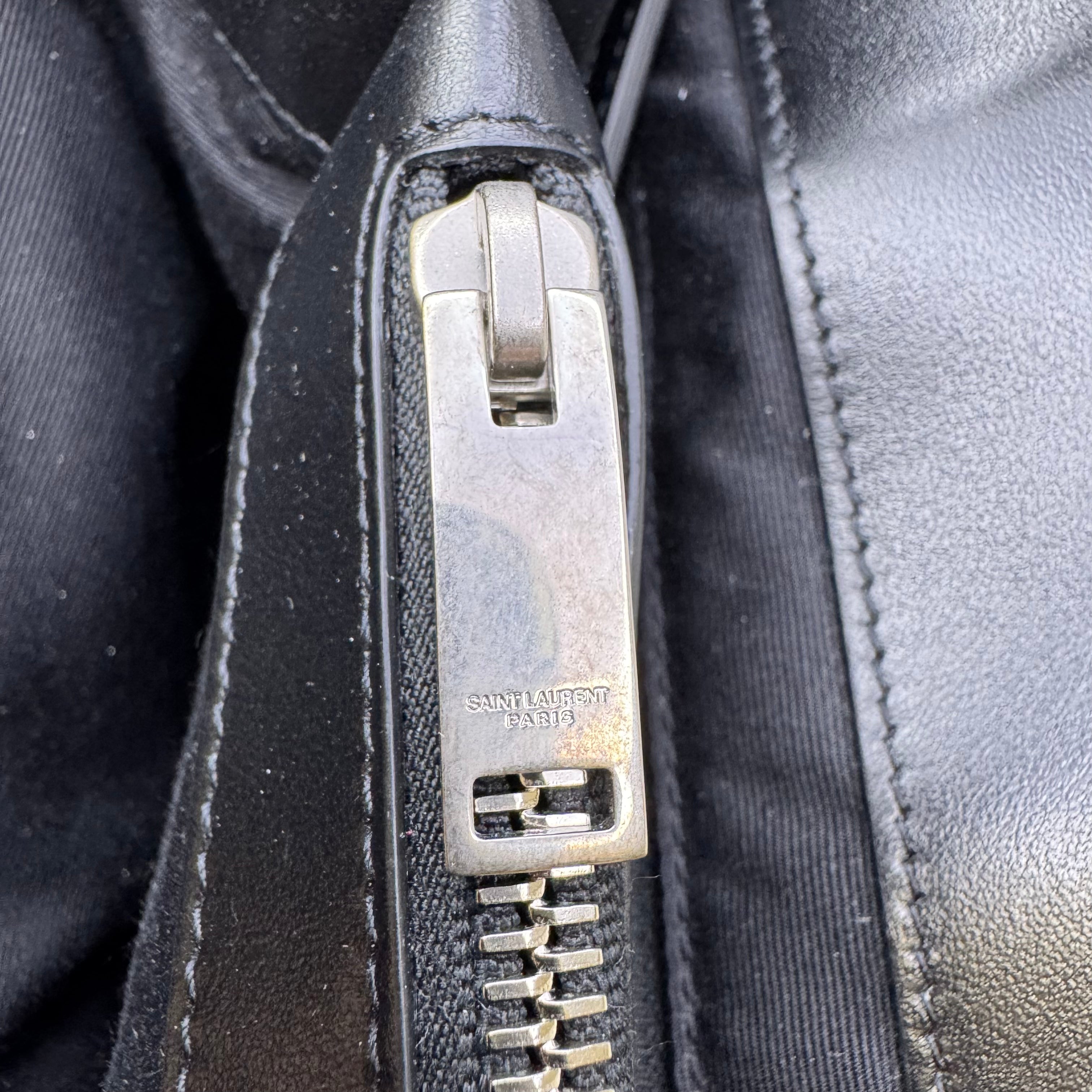 Saint Laurent Loulou Large Handbag Leather Black - Lost Designer