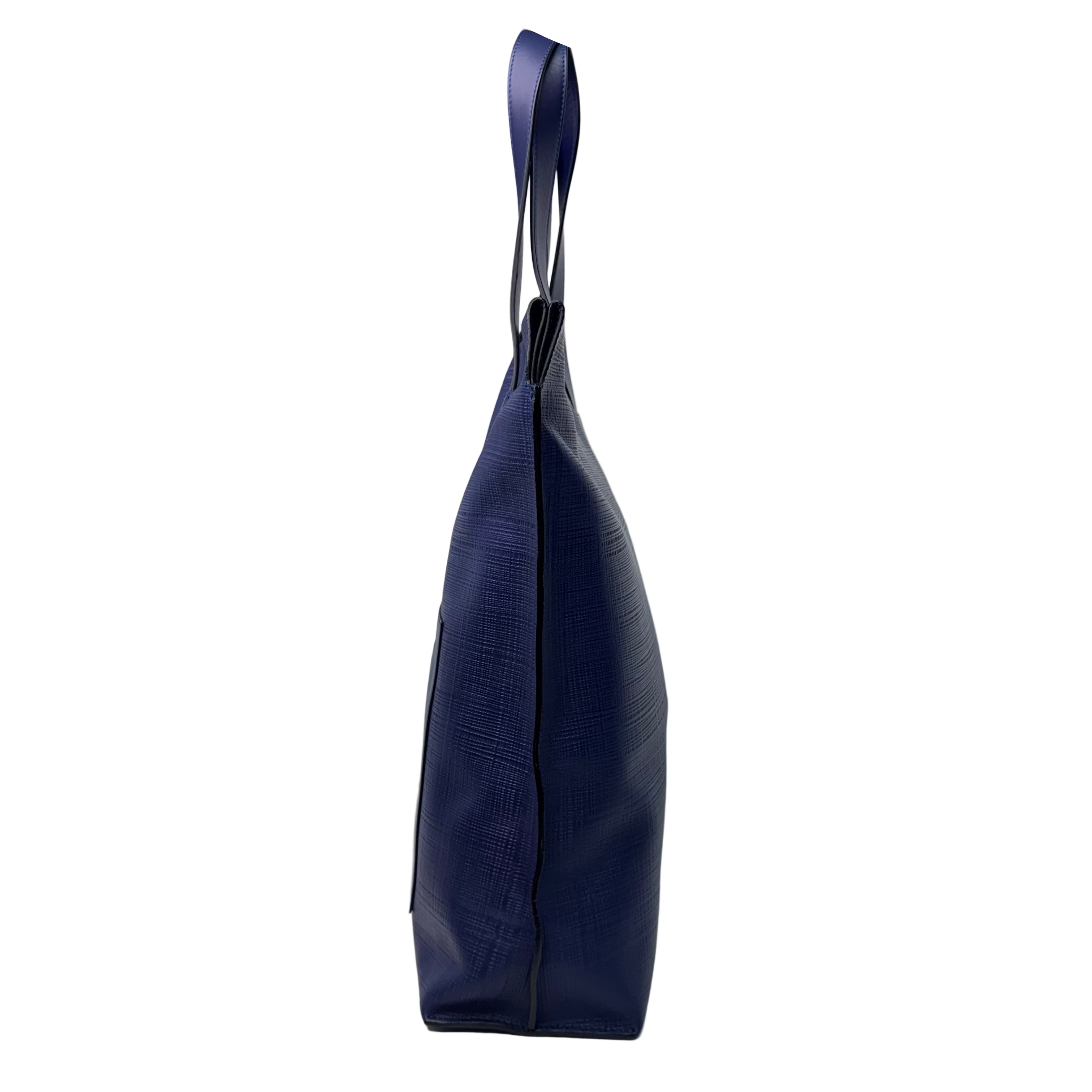 Loewe Shopper Tote Bag Leather Blue - Lost Designer