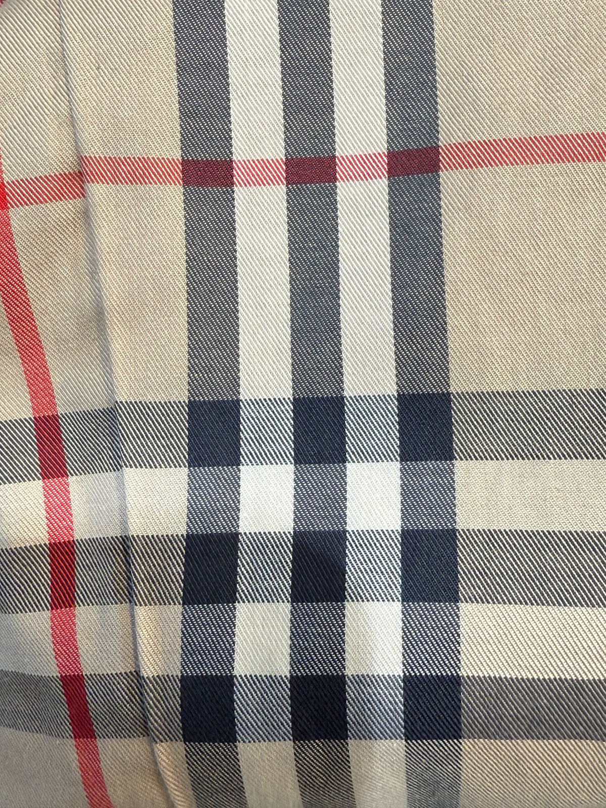 Burberry Coat Cotton Beige Check 40 - Lost Designer