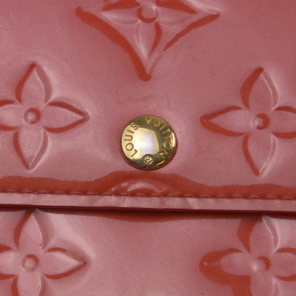 Louis Vuitton Vernis Monogram Sarah Long Wallet Red - Lost Designer