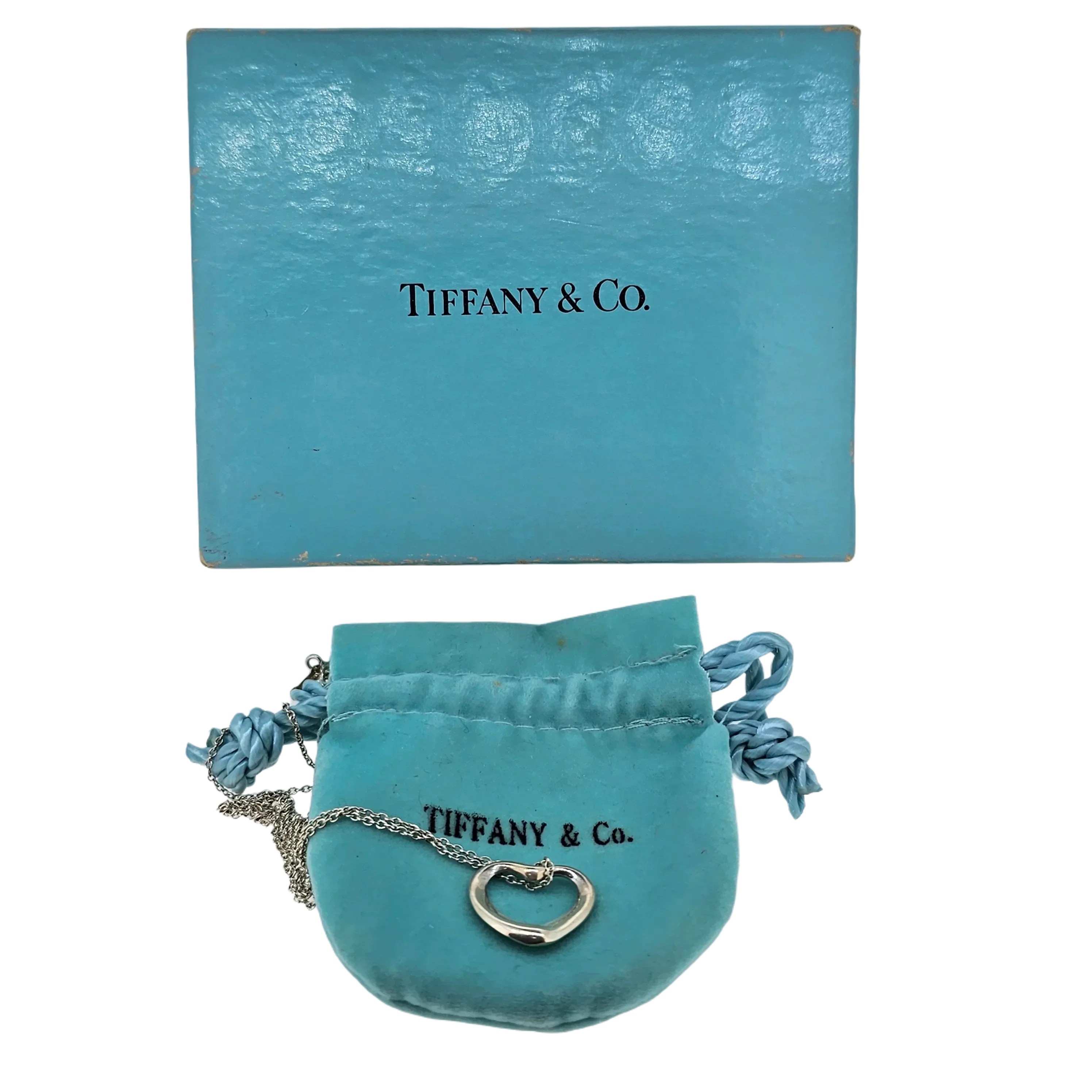 Tiffany & Co Elsa Peretti Small Heart Sterling Silver Necklace - Lost Designer