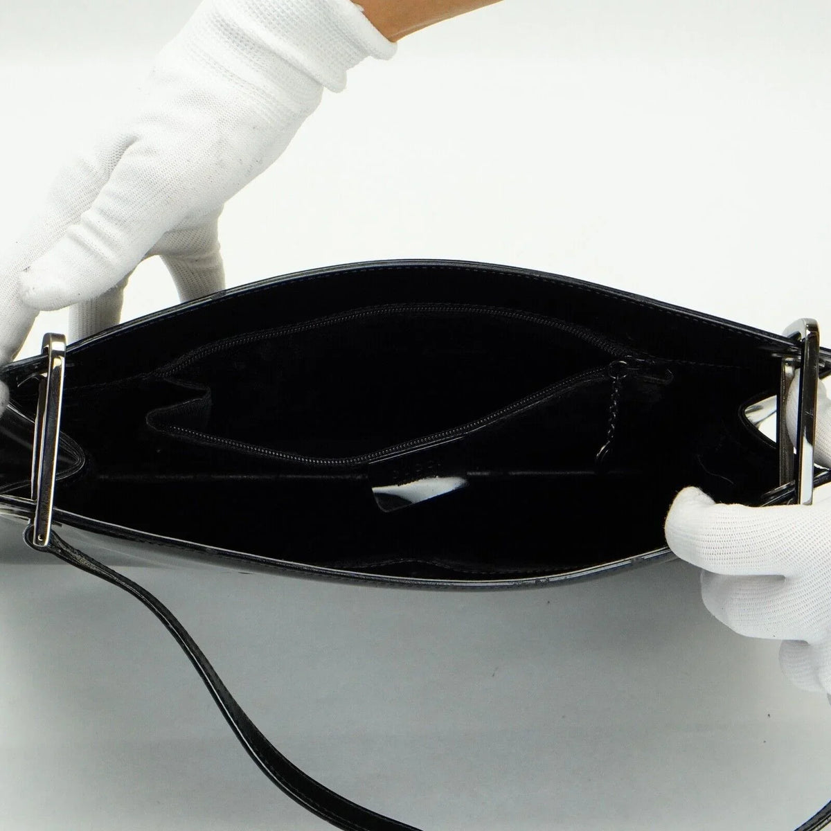 Gucci Patent Leather Bag Black - Lost Designer