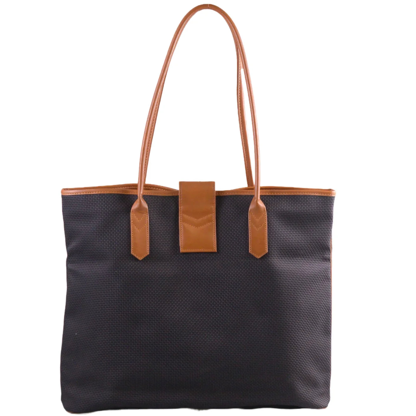 Saint Laurent Leather x Canvas Large Tote - Lost Designer
