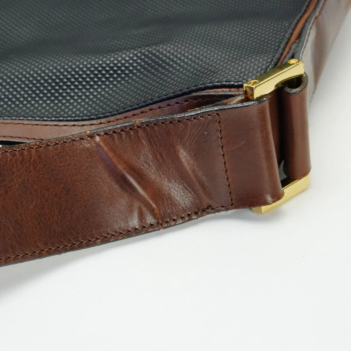 Bottega Veneta Canvas Shoulder Bag Black - Lost Designer