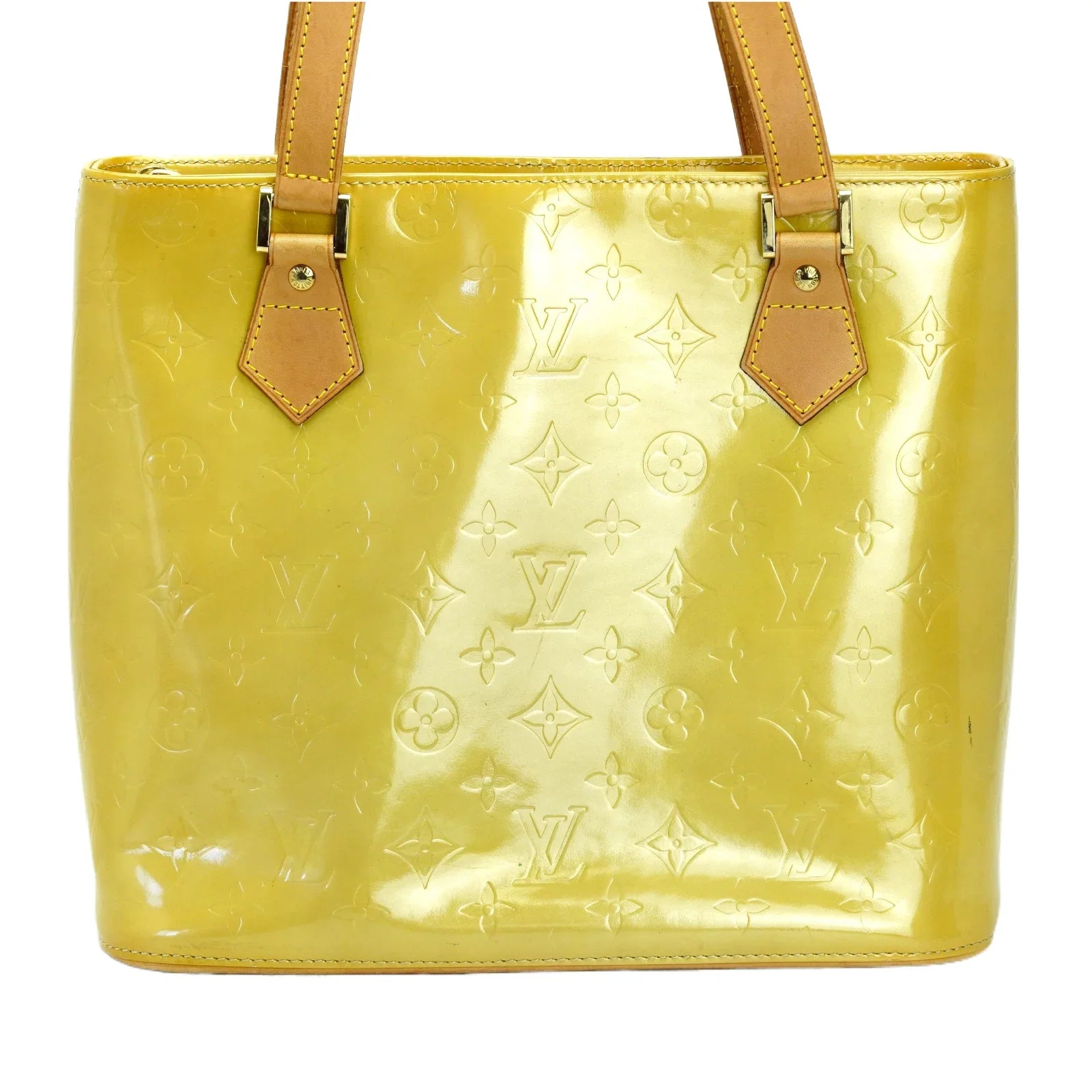 Louis Vuitton Vernis Houston Tote Bag Yellow - Lost Designer