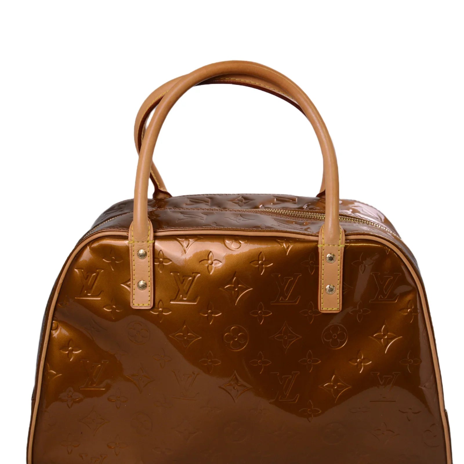 Louis Vuitton Monogram Vernis Tompkins Bag, Square, Bronze - Lost Designer