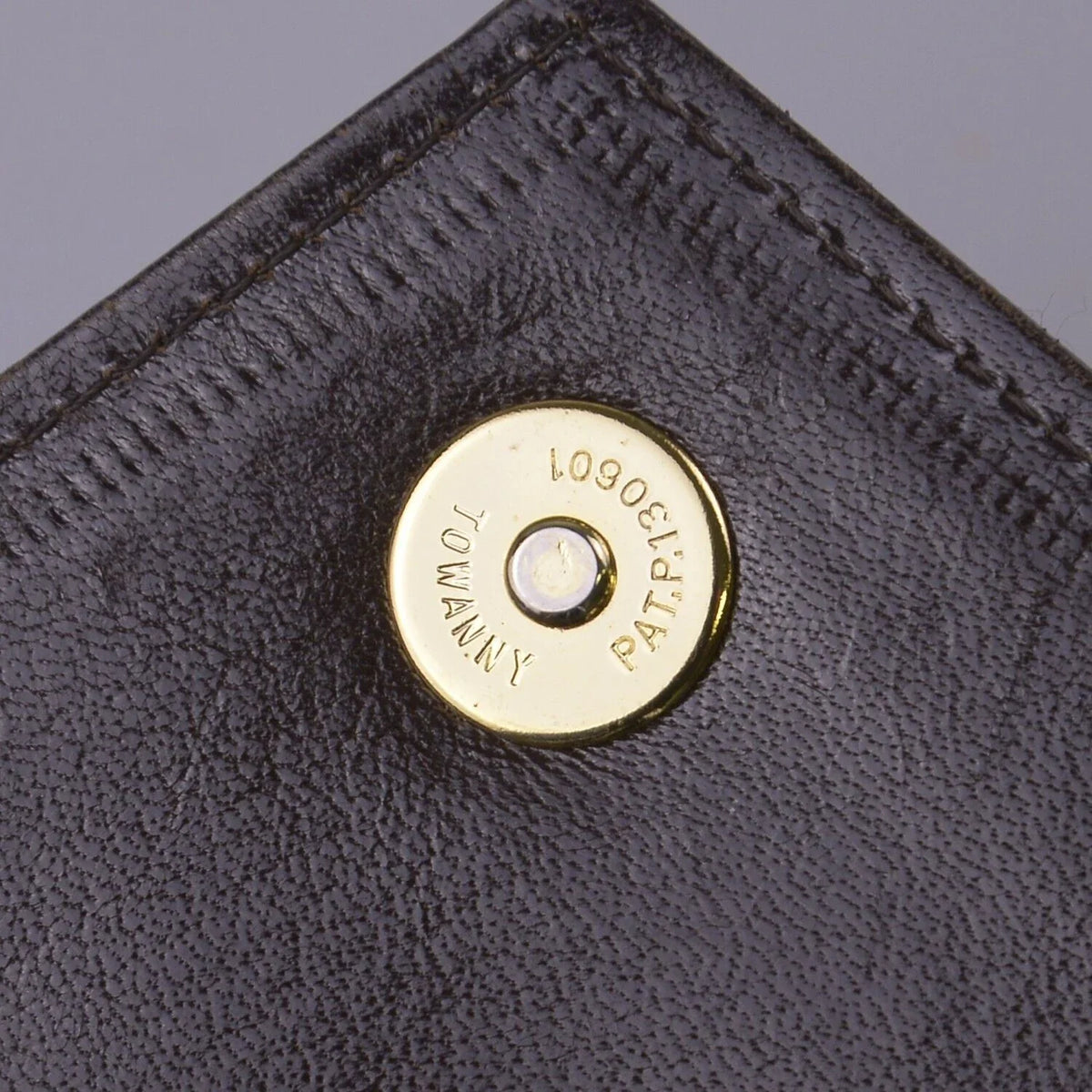 Saint Laurent Leather Clutch Bag Brown - Lost Designer
