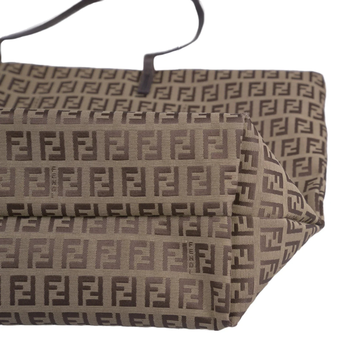 Fendi Canvas Zucca Brown Monogram Tote Bag - Lost Designer