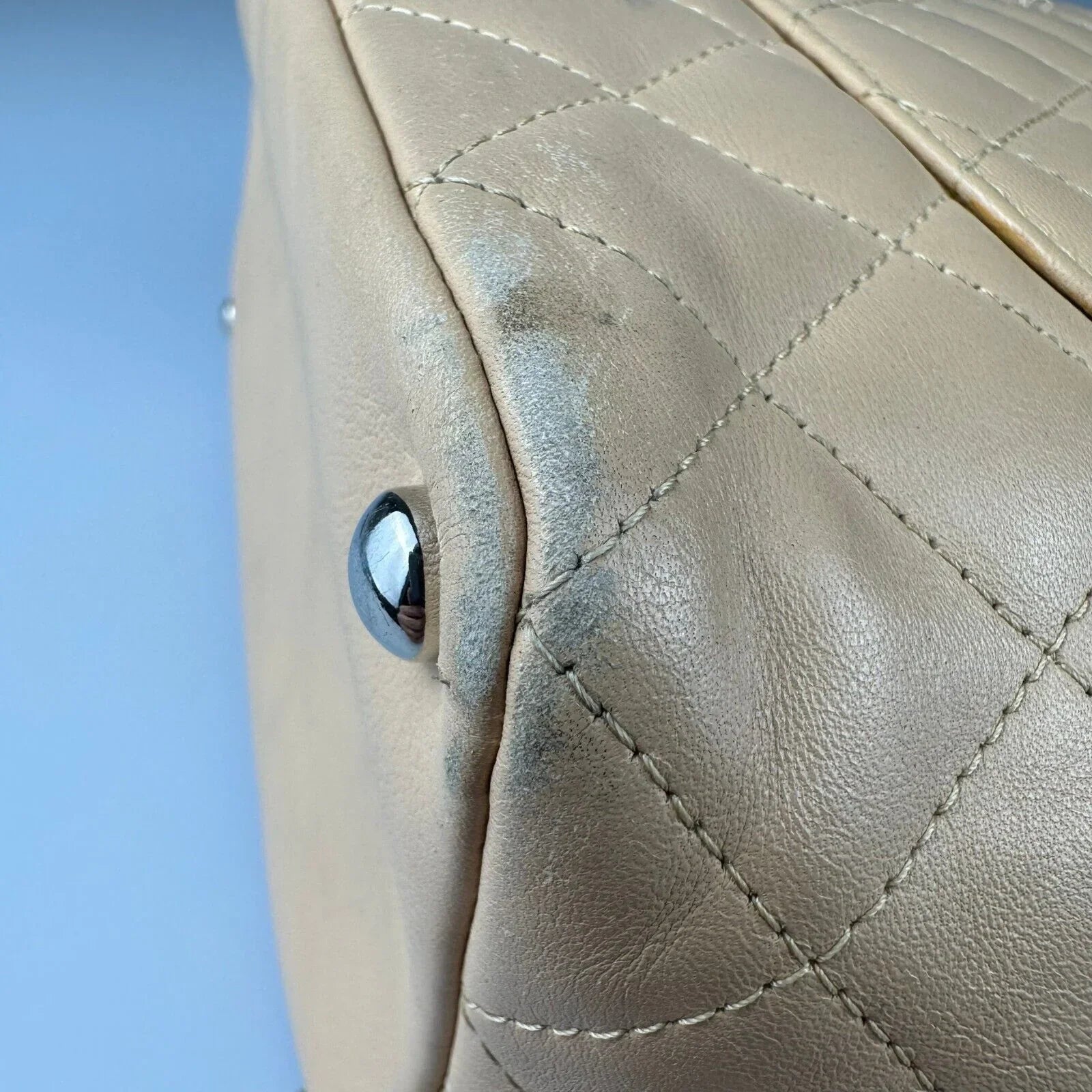 Chanel Ligne Cambon Tote Bag Mini/Small Beige - Lost Designer