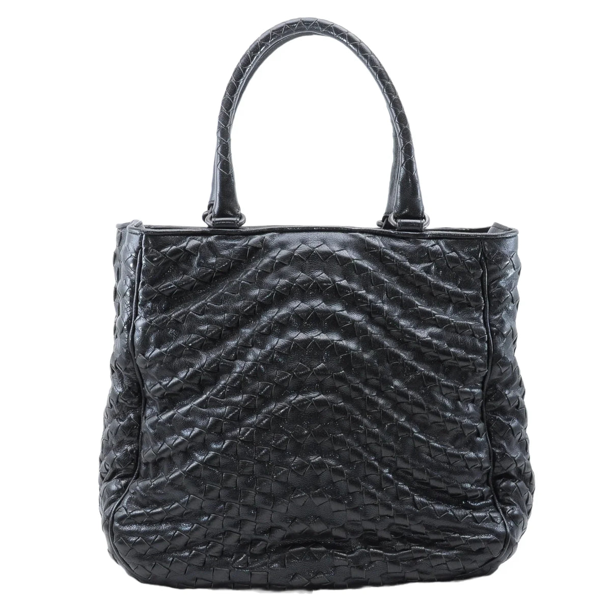 Bottega Veneta Intrecciato Tote Bag Black - Lost Designer