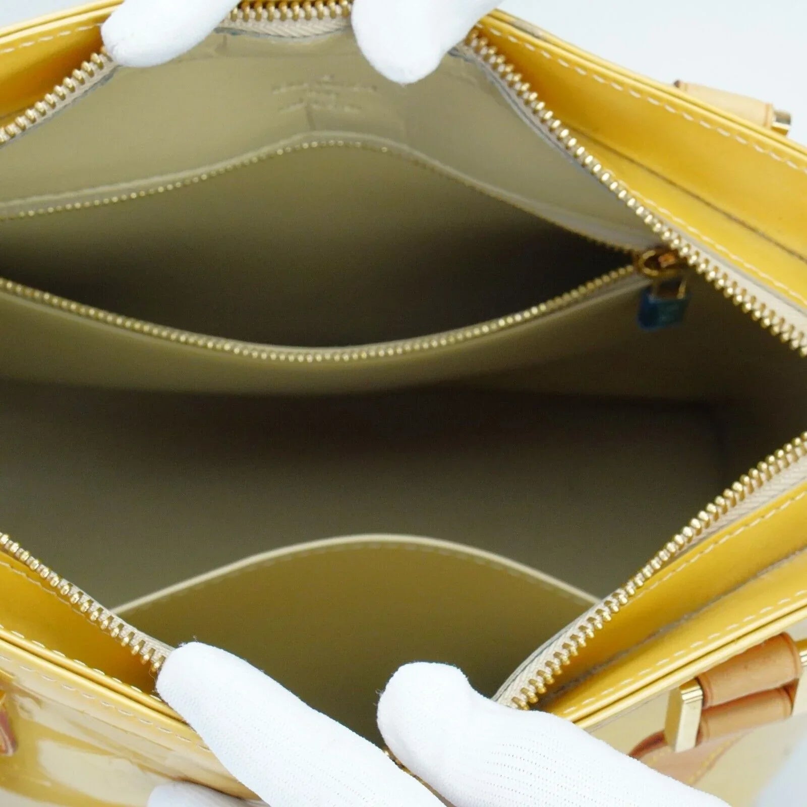 Louis Vuitton Vernis Houston Tote Bag Yellow - Lost Designer