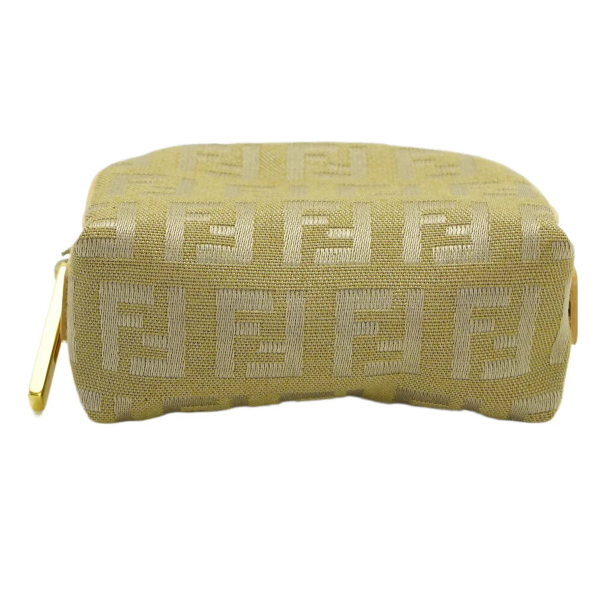 Fendi Zucca Zipped Coin Purse Beige - Lost Designer